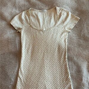 DÔEN rosebud ( pink flowers ) tee size small